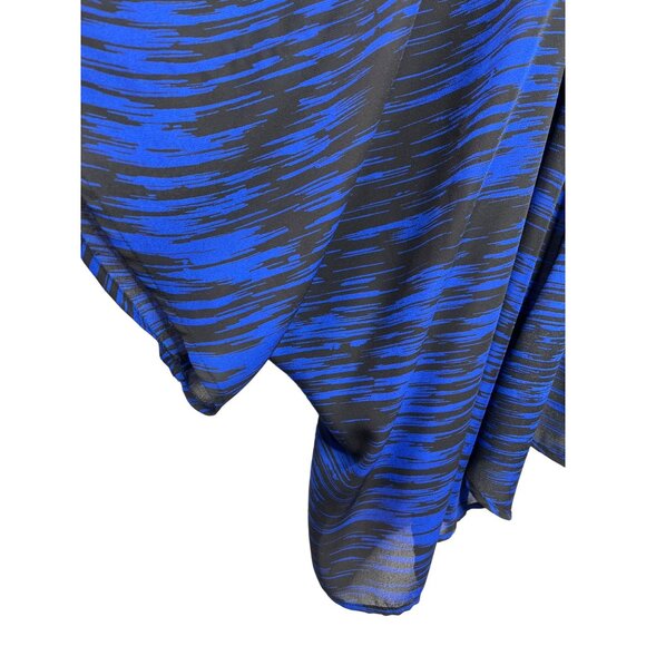 Lane Bryant Sheer Drape Cardigan 22/24 Blue Open Front Plus Size Top - Picture 4 of 9